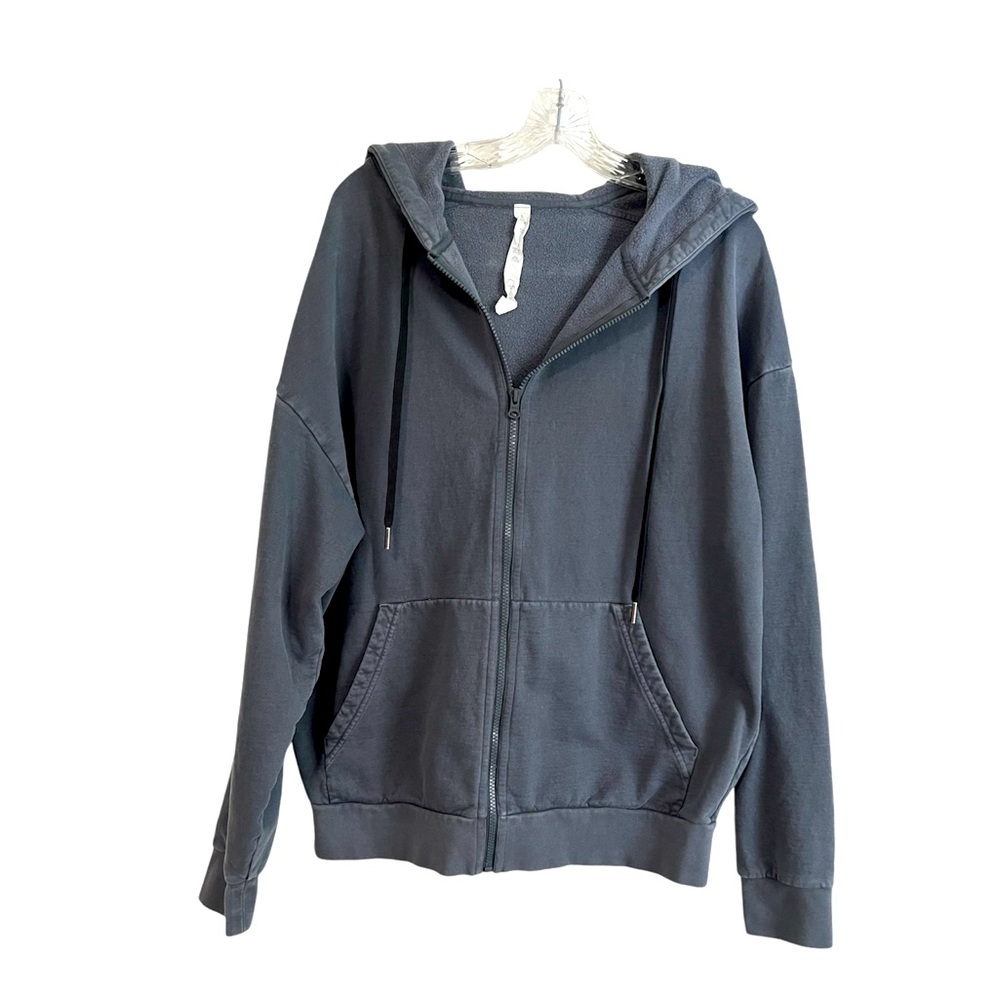 Stori Men’s Washed Dusk Hoodie Front Zip Size Large